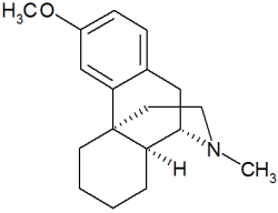 Structure du dextrométhorphane