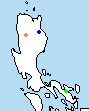 Répartition des espèces de Archboldomys sur l'île de Luçon aux Philippines :