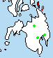Répartition, sur l'île de Mindanao et les îles voisines, aux Philippines (à confirmer) :
