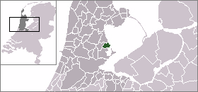 Localisation de la commune de Edam-Volendam