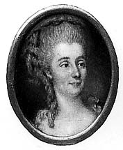 La comtesse d’Houdetot, médaillon de l’époque.