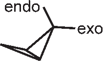 isomérie endo-exo pour le 2-méthylbicyclo[1.1.0]butane