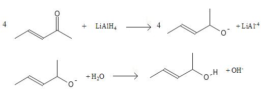 Réduction sélective d'une cétone en alcool secondaire par un hydrure