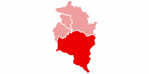 Localisation du Bezirk de Bludenz dans le Land autrichien de Vorarlberg