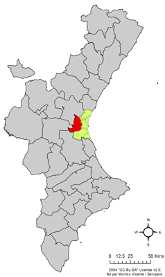 Localització de l'Horta Oest respecte del País Valencià.png