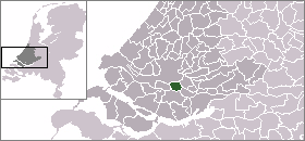 Localisation de la commune de Barendrecht