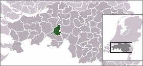 Localisation de la commune de Gilze en Rijen