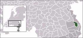 Localisation de la commune de Meerlo-Wanssum