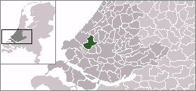 Localisation de la commune de Midden-Delfland