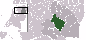 Localisation de la commune de Midden-Drenthe