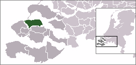Localisation de la commune de Noord-Beveland