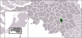 Localisation de la commune de Nuenen, Gerwen en Nederwetten