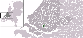 Localisation de la commune de Oud-Beijerland