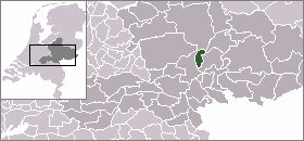 Localisation de la commune de Rozendaal