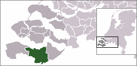 Localisation de la commune de Terneuzen