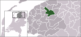 Localisation de la commune de Tytsjerksteradiel