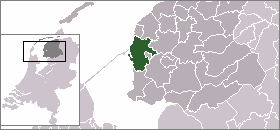 Localisation de la commune de Wûnseradiel