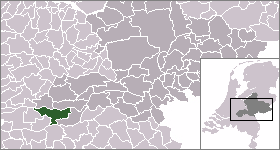 Localisation de la commune de Zaltbommel