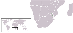 Carte de localisation du Gazankulu.