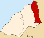 Carte de la Région avec la province de Zarumilla mise en évidence