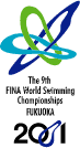 Logo Mondiaux natation Fukuoka 2001.gif
