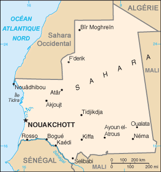 Localisation de Nouakchott