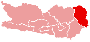 Localisation du Bezirk de Wolfsberg dans le Land autrichien de Carinthie