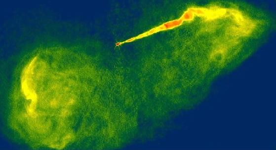 Jet de Plasma dans la galaxie M87