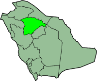 Carte de l'Arabie saoudite mettant en évidence la province d'Ha'il.