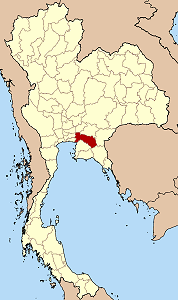 Province de Chachoengsao en rouge