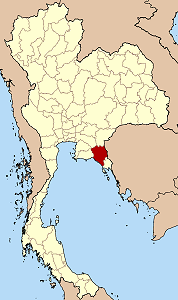 Province de Chanthaburi en rouge