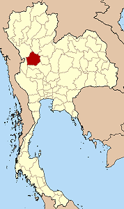Province de Kamphaeng Phet en rouge