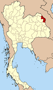 Province de Nakhon Phanom en rouge