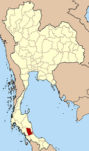 Province de Phattalung en rouge