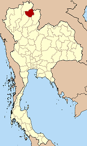 Province de Phayao en rouge