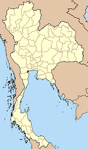 Province de Samut Songkhram en rouge
