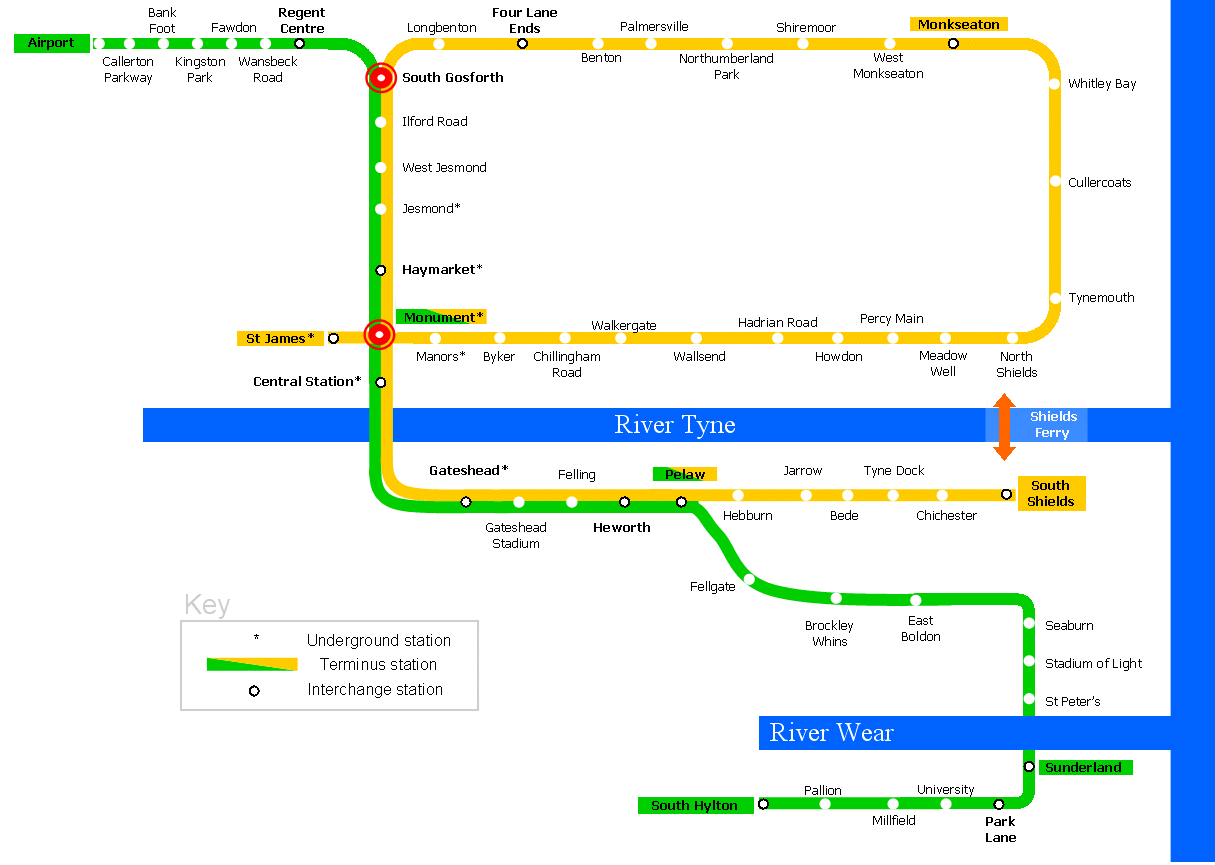 Tyne and Wear Metro map (proposed from Dec 2005).gif