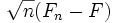 \sqrt{n}(F_n-F)