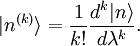  |n^{(k)}\rang = \frac{1}{k!}\frac{d^k |n\rang }{d \lambda^k}.  