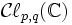 \mathcal{C}\ell_{p,q}(\mathbb{C})\,
