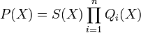 P(X)=S(X)\prod_{i=1}^n Q_i(X)