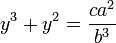 y^3 + y^2 = \dfrac {ca^2}{b^3}