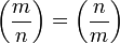 \left(\frac{m}{n}\right) = \left(\frac{n}{m}\right)